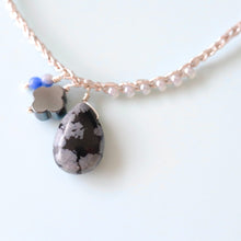 画像をギャラリービューアに読み込む, オブシディアンショートネックレス