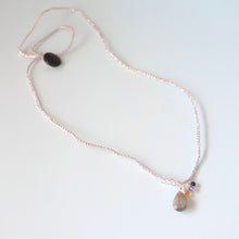 画像をギャラリービューアに読み込む, ラブラドライトドロップショートネックレス