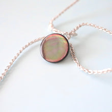 画像をギャラリービューアに読み込む, ラブラドライトドロップショートネックレス