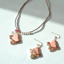 画像をギャラリービューアに読み込む, ピンクオパールコッパーショートネックレス