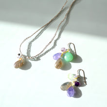 画像をギャラリービューアに読み込む, ラブラドライトドロップショートネックレス