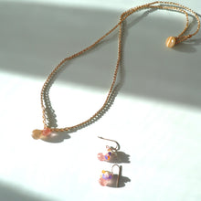 画像をギャラリービューアに読み込む, オニオンシェイプワンポイントネックレス(ムーンストーン)