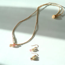 画像をギャラリービューアに読み込む, オニオンシェイプワンポイントネックレス(ムーンストーン)