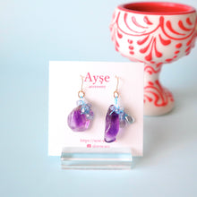 画像をギャラリービューアに読み込む, アメジストピアス