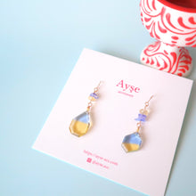 画像をギャラリービューアに読み込む, バイカラークオーツピアス