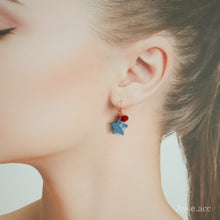 画像をギャラリービューアに読み込む, カラフルスターピアス(ブルーオパール)