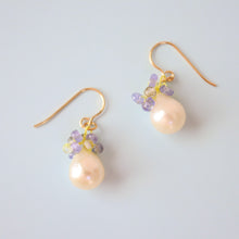 画像をギャラリービューアに読み込む, つぶつぶパールピアス(blu)