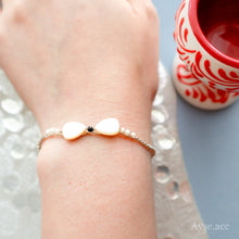 画像をギャラリービューアに読み込む, シェルリボンブレスレット(gld)