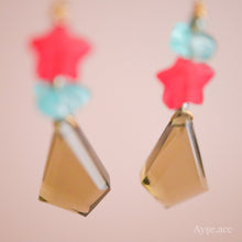 画像をギャラリービューアに読み込む, カーキクオーツピアス