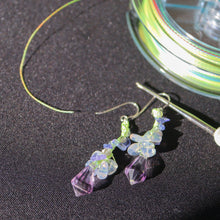 画像をギャラリービューアに読み込む, 藤の花ピアス