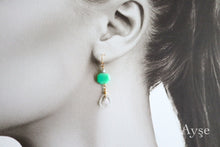 画像をギャラリービューアに読み込む, クリソプレーズピアス