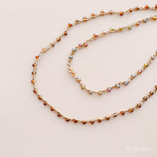 画像をギャラリービューアに読み込む, 2連ビーズネックレス(brn)