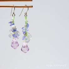 画像をギャラリービューアに読み込む, 藤の花ピアス