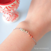 画像をギャラリービューアに読み込む, グラデーションカラーインプレッションストーンブレスレット(brd)