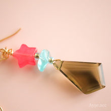 画像をギャラリービューアに読み込む, カーキクオーツピアス