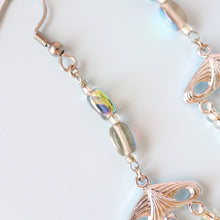 画像をギャラリービューアに読み込む, ウランビーズロングピアス