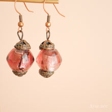 画像をギャラリービューアに読み込む, ランプワークビーズピアス