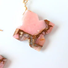 画像をギャラリービューアに読み込む, ピンクオパールコッパーピアス