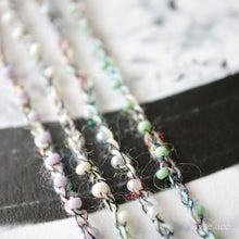 画像をギャラリービューアに読み込む, 4連ビーズネックレス(pastel)