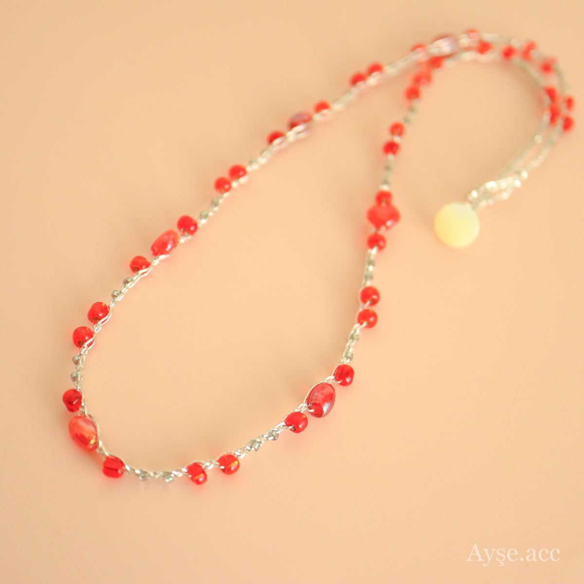 トルコビーズネックレス(red) – Ayse.accessory