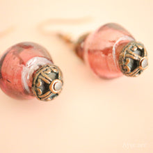 画像をギャラリービューアに読み込む, ランプワークビーズピアス