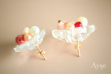 画像をギャラリービューアに読み込む, フラワーボタンピアス