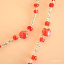 画像をギャラリービューアに読み込む, トルコビーズネックレス(red)