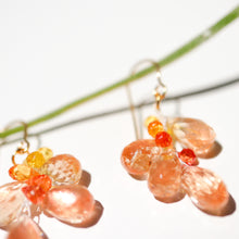 画像をギャラリービューアに読み込む, オレゴンサンストーンピアス