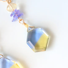 画像をギャラリービューアに読み込む, バイカラークオーツピアス