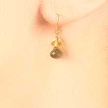 画像をギャラリービューアに読み込む, ムーンストーンアシンメトリーピアス
