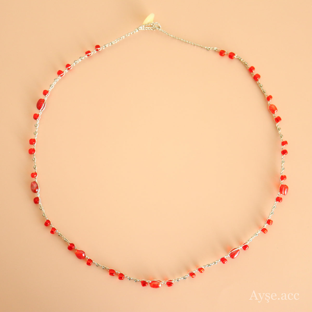 トルコビーズネックレス(red) – Ayse.accessory