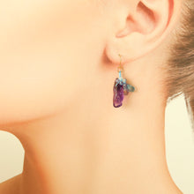 画像をギャラリービューアに読み込む, アメジストピアス