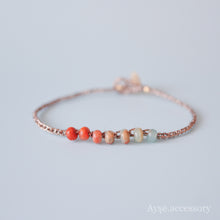 画像をギャラリービューアに読み込む, グラデーションカラーインプレッションストーンブレスレット(brd)