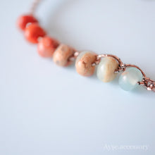 画像をギャラリービューアに読み込む, グラデーションカラーインプレッションストーンブレスレット(brd)