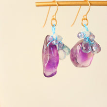 画像をギャラリービューアに読み込む, アメジストピアス