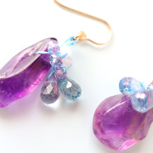 画像をギャラリービューアに読み込む, アメジストピアス