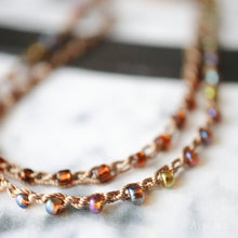 画像をギャラリービューアに読み込む, 2連ビーズネックレス(brn)
