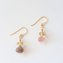 画像をギャラリービューアに読み込む, ムーンストーンアシンメトリーピアス