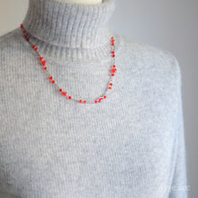 画像をギャラリービューアに読み込む, トルコビーズネックレス(red)