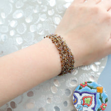 画像をギャラリービューアに読み込む, 2連ビーズネックレス(brn)