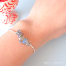 画像をギャラリービューアに読み込む, ラブラドライトブレスレット(slv)