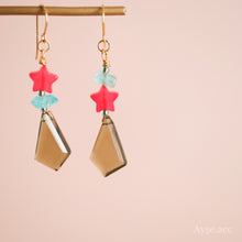 画像をギャラリービューアに読み込む, カーキクオーツピアス