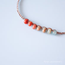 画像をギャラリービューアに読み込む, グラデーションカラーインプレッションストーンブレスレット(brd)