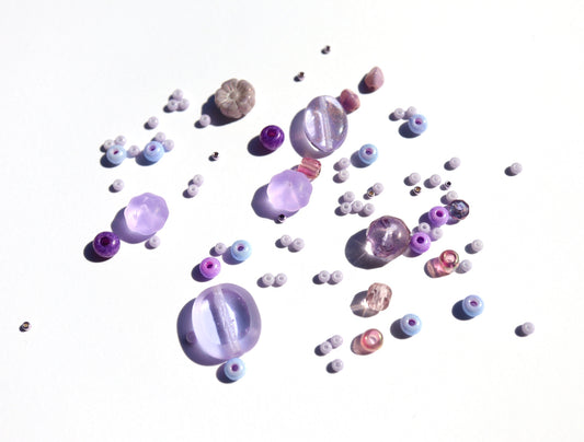 3way糸編みチョーカー - lavender -