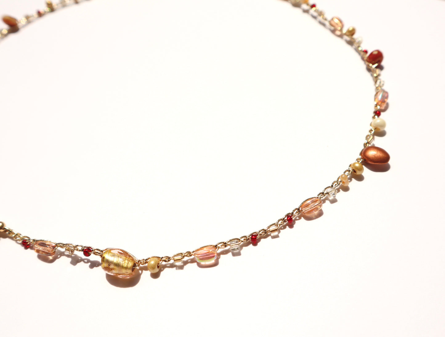 4way Necklace (red×pnkbeg)