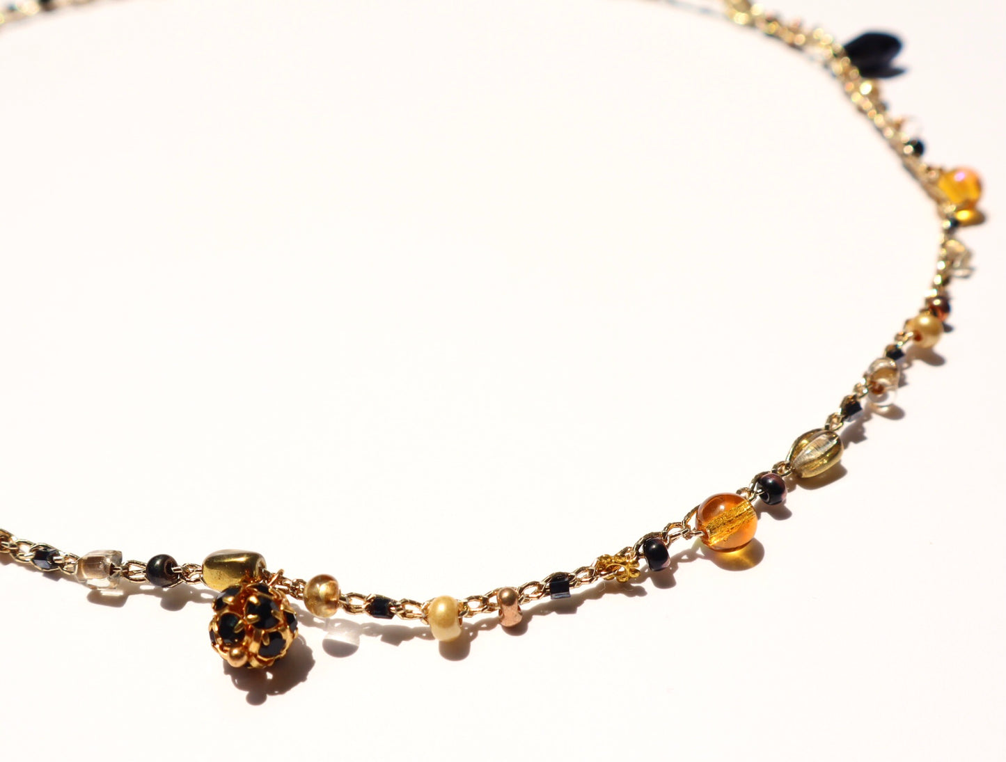 4way Necklace (black×gld)