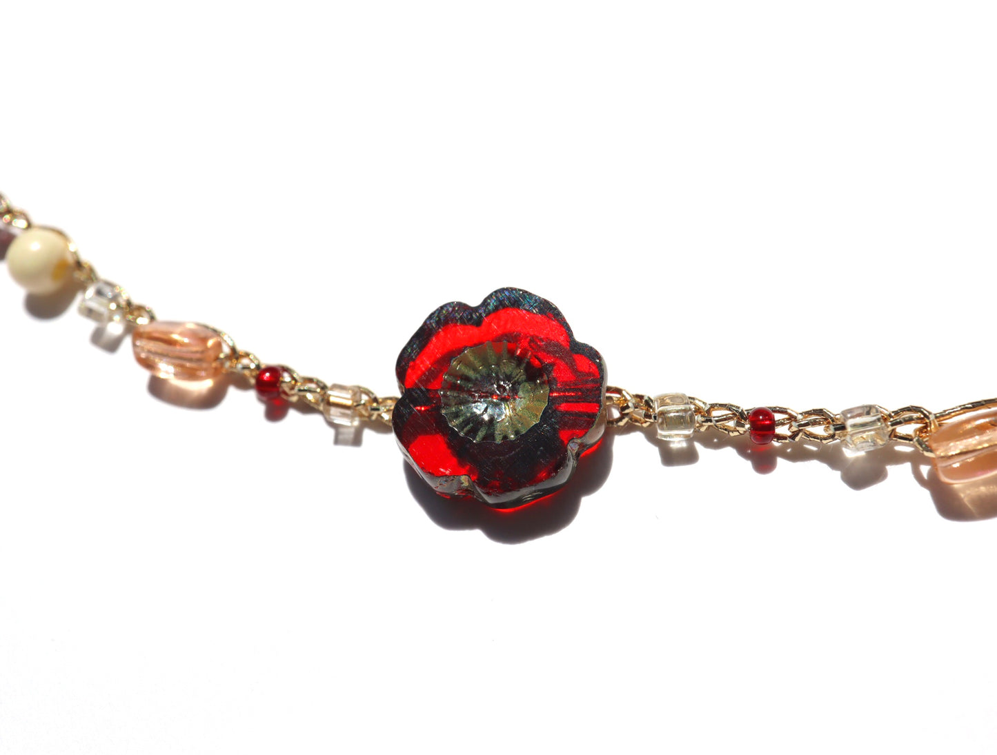 4way Necklace (red×pnkbeg)