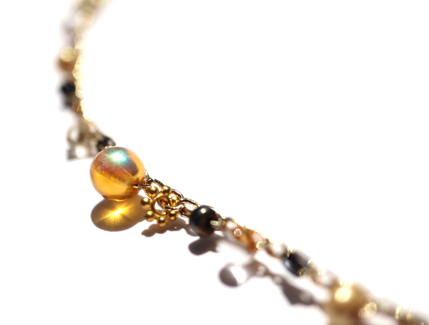 4way Necklace (black×gld)
