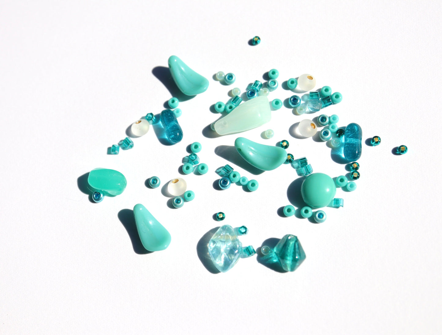 3way糸編みチョーカー - turquoise-