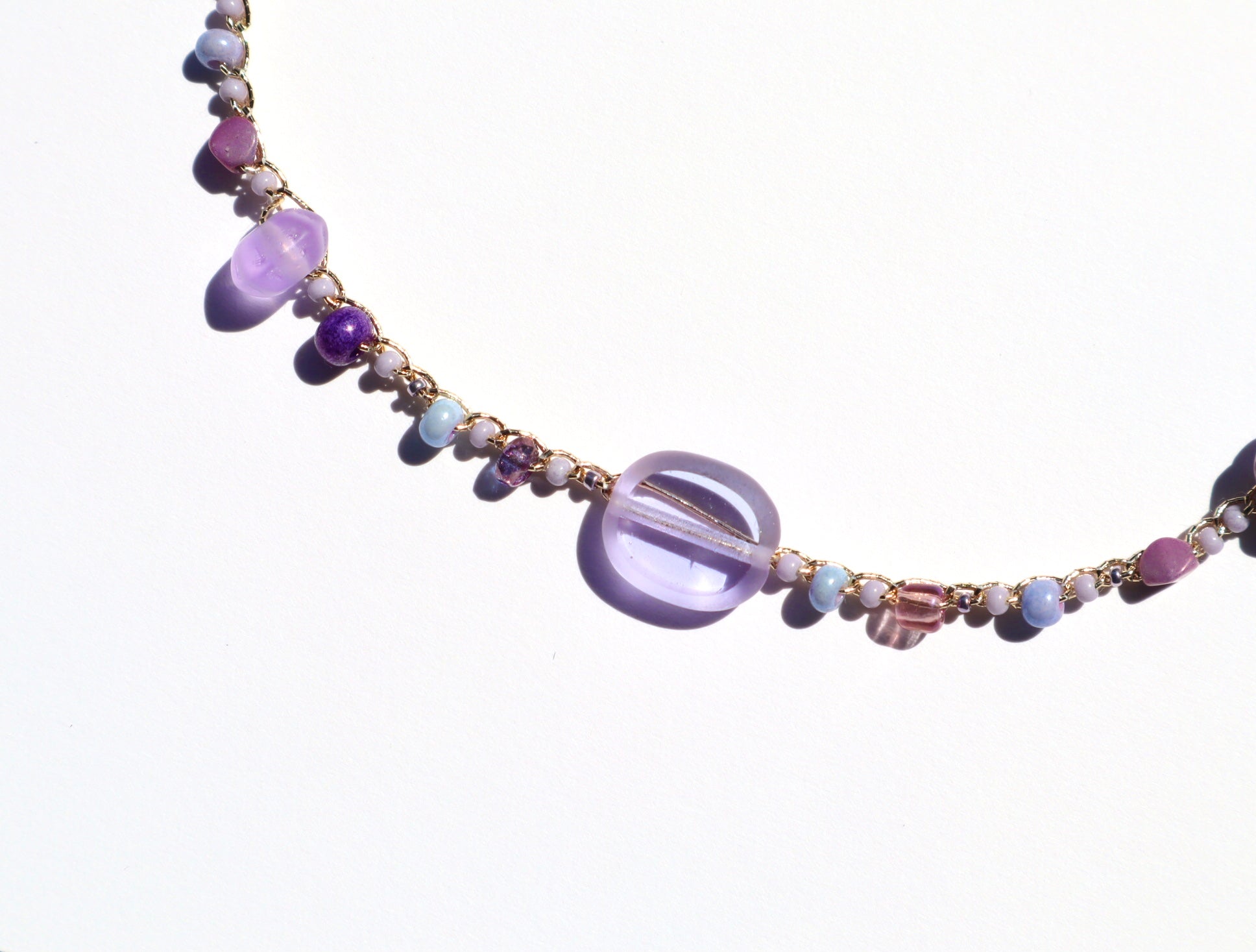 3way糸編みチョーカー - lavender - – Ayse.accessory